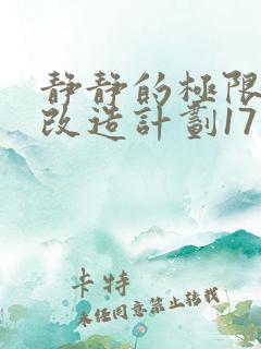 静静的极限自我改造计划17