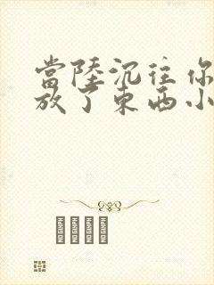 当陆沉往你里面放了东西小玩具