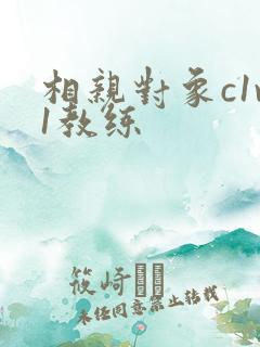 相亲对象c1v1教练