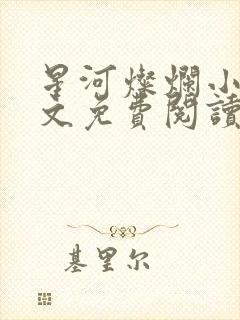 星河灿烂小说全文免费阅读