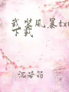 武装风暴txt下载