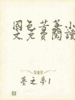 国色芳华小说全文免费阅读