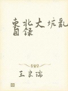 东北大坑乱全集目录