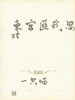 东宫匪我思存txt