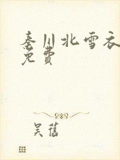 秦川北雪衣小说免费