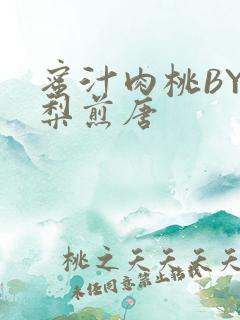 蜜汁肉桃BY棠梨煎唐