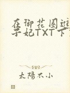 在御花园进入太子妃TXT下载