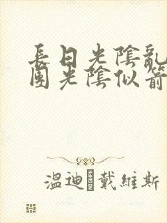 长日光阴乱作一团光阴似箭眇眇