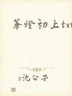 华灯初上txt
