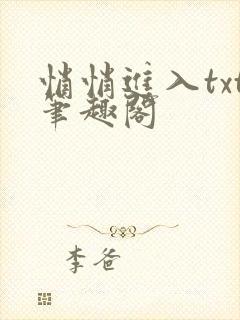 悄悄进入txt笔趣阁