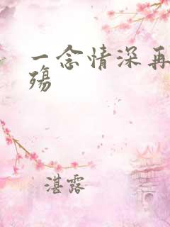 一念情深再念成殇