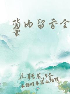 菊内留香金银花笔