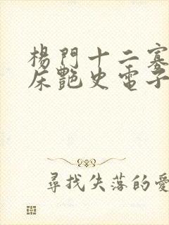 杨门十二寡妇肉床艳史电子书