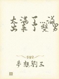 太满了...溢出来了双男动漫