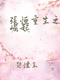 张恒重生之逆天崛起