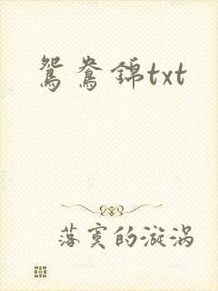 鸳鸯锦txt