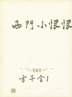西门小恨恨