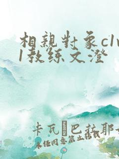 相亲对象c1v1教练文澄