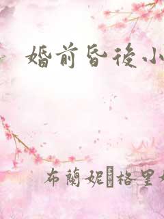 婚前昏后小说