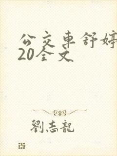 公交车舒婷1一20全文