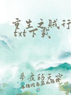 重生之贼行天下 txt下载