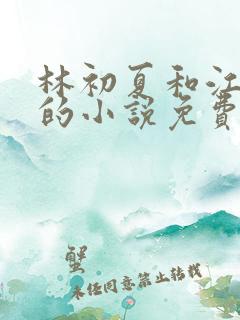 林初夏和江未寒的小说免费阅读