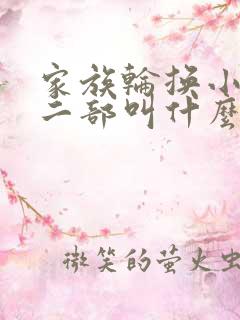 家族轮换小说第二部叫什么名字