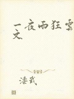 一夜雨狂云哄全文