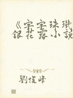 《字字珠玑》金银花露小说