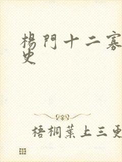 杨门十二寡妇艳史