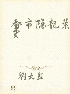 都市隐龙叶辰免费