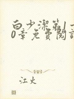 白少洁第1一40章免费阅读