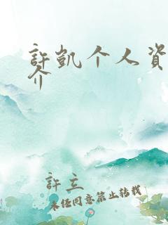 许凯个人资料简介