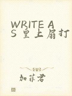 WRITE AS 皇上扇打