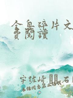 全息碎片文轩免费阅读