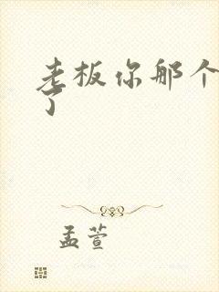 老板你那个太长了