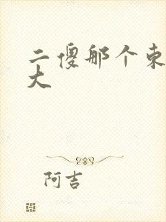 二傻那个东西真大