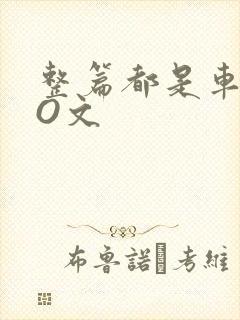 整篇都是车的PO文