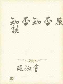知否知否原著小说