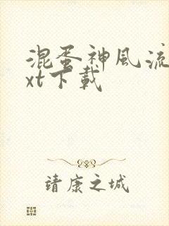 混蛋神风流史txt下载