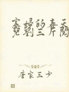 寡妇的春天白花儿刘三斤阅读