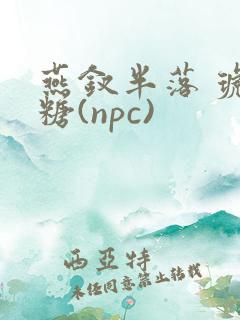 燕钗半落 琥珀糖(npc)