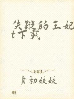 失踪的王妃txt下载