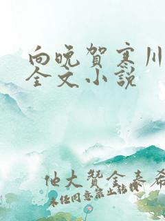 向晚贺寒川免费全文小说