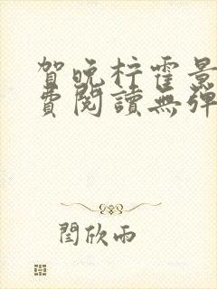 贺晚柠霍景潇免费阅读无弹窗