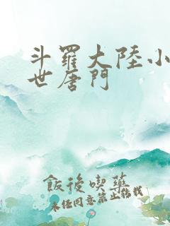 斗罗大陆小说绝世唐门