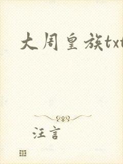 大周皇族txt