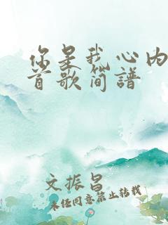 你是我心内的一首歌简谱