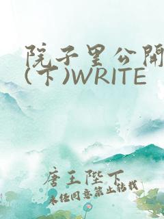 院子里公开惩戒(下)WRITE