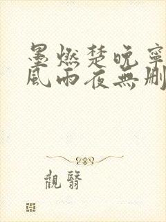 墨燃楚晚宁痴缠风雨夜无删减